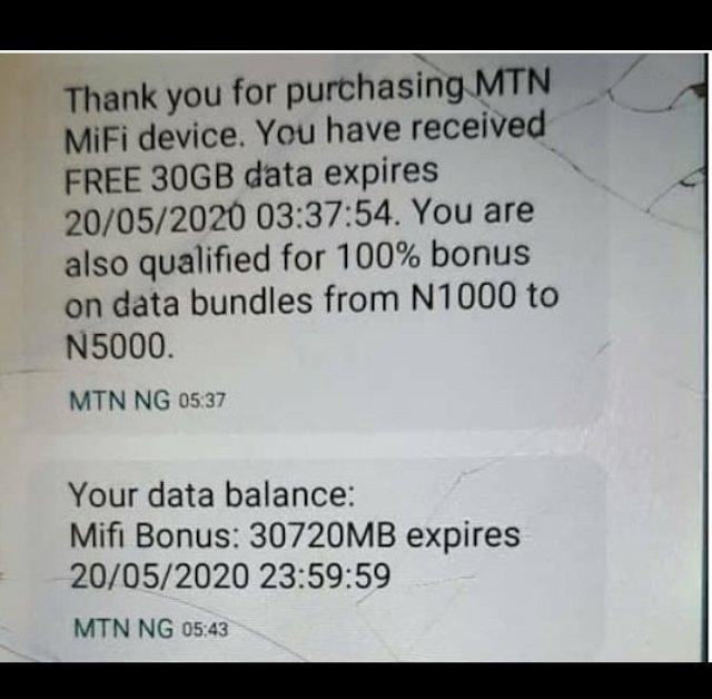 mtn free 30GB