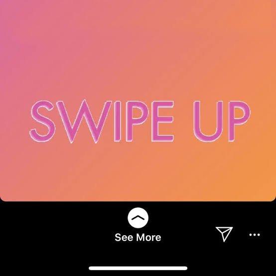 use instagram swipe up feature