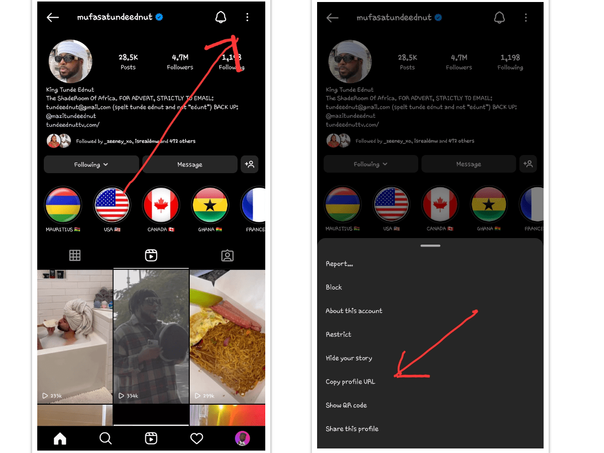Instagram Profile Link Generator
